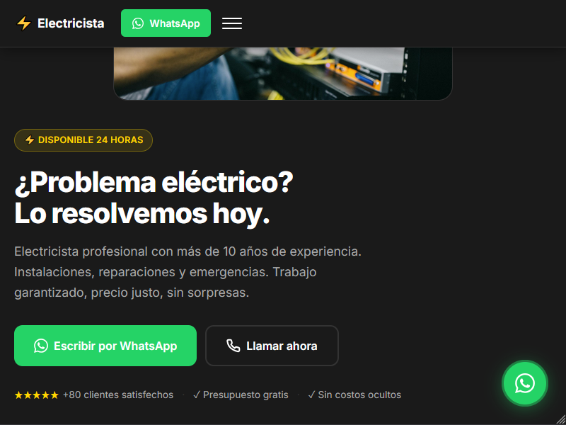 Demo — Electricista