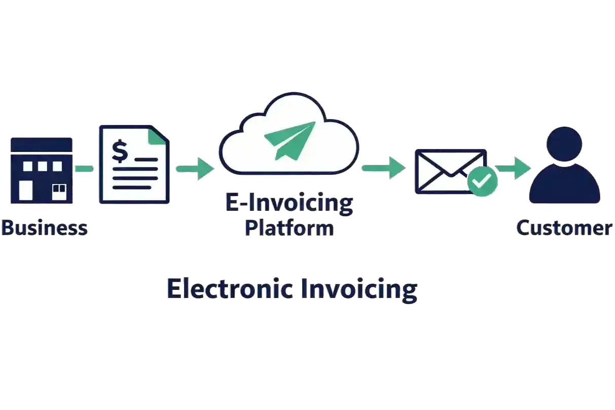 Electronic invoicing diagram